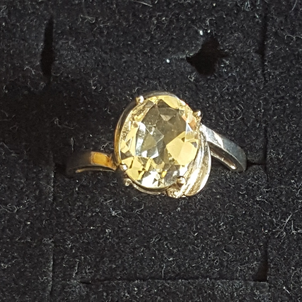 Sterling silver citrine ring
